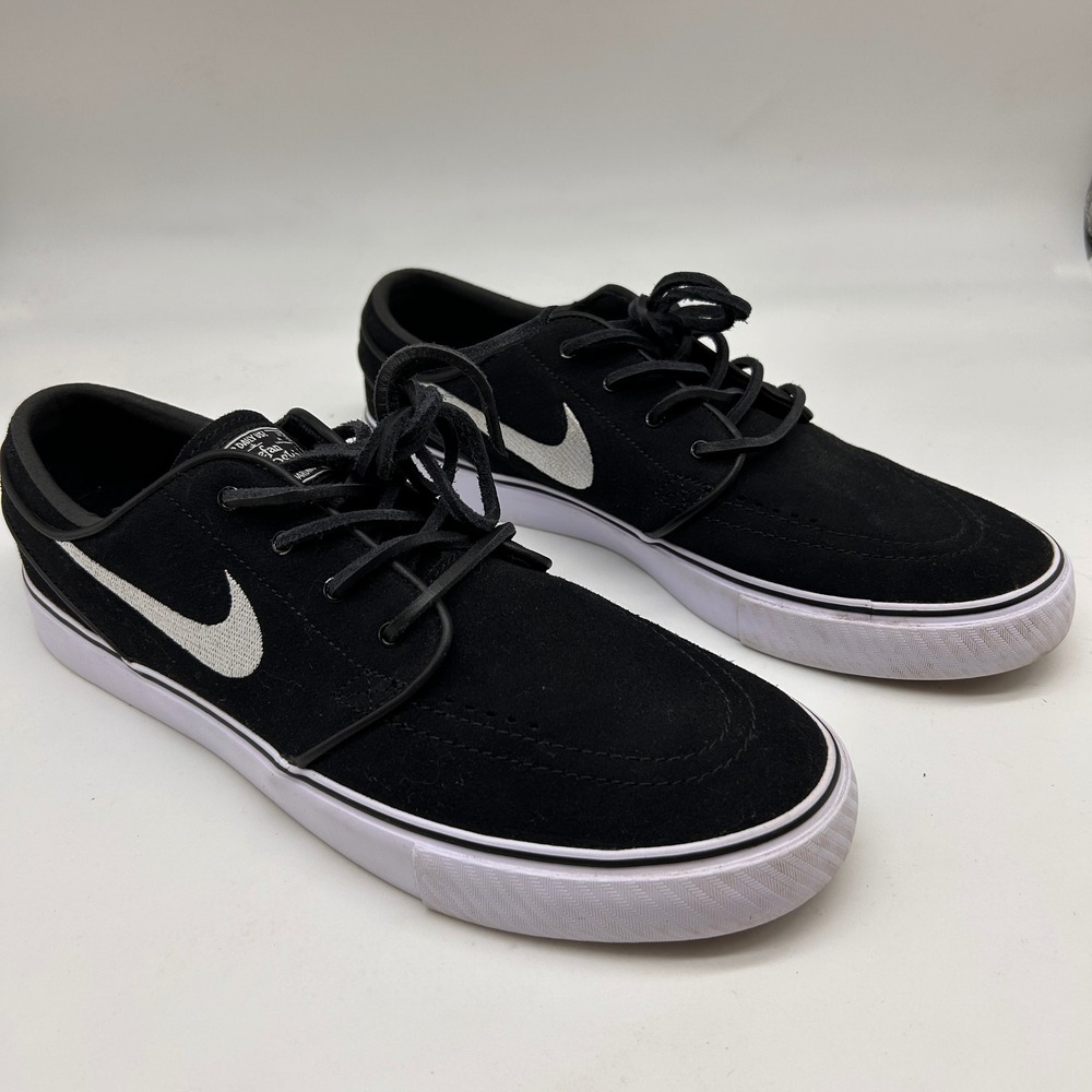 Nike SB Zoom Stefan Janoski OG+ Black White Suede Skate Shoes FD6757-001 Mens 9